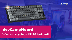 Winnaar Keychron bekend DevCampNoord twitter